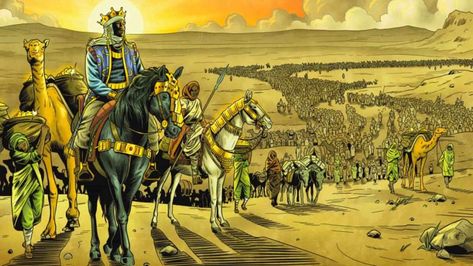 Mansa Musa Pilgrimage to Macca Kingdom Of Kush, Mansa Musa, Pilgrimage To Mecca, Hajj Pilgrimage, Ancient Kingdom, Islamic Art Pattern, Islamic World, African History, History Facts