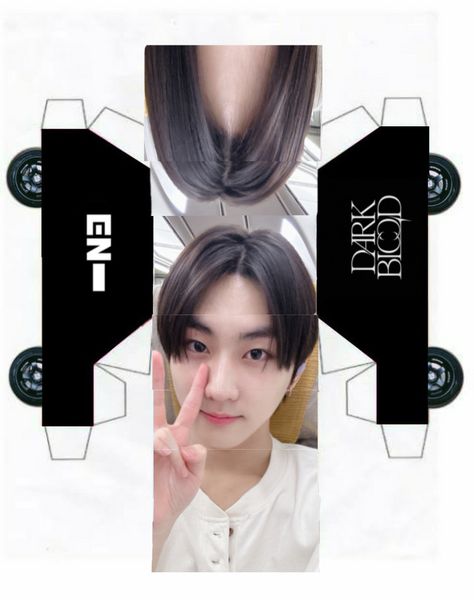 #jungwon #enhypen #darkblood Jungwon Pob Template, Enhypen Paper Doll, Enhypen Diy Crafts, Enhypen Crafts, Enhypen Paper Craft, Enhypen Photocards Printable, Kpop Papercraft, Paper Cars, Foto Cars