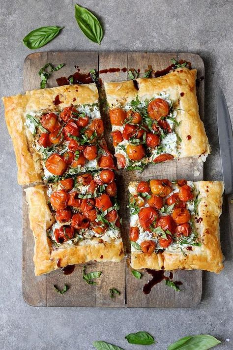 Cherry Tomato Tart, Herbed Ricotta, Savory Tarts, Tomato Tart, Roasted Cherry, Roasted Cherry Tomatoes, Savory Tart, Chef's Kitchen, Vigan