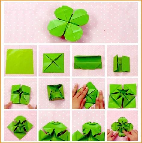 Origami made easy and fun! Get started with our beginner-friendly tutorials today. Clover Origami, Origami Kutu, Origami Quilt, Origami Paper Folding, Origami Star Box, Origami Diagrams, Tutorial Origami, Origami Ball, Origami For Beginners