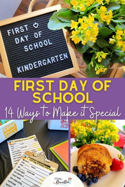 First Day Of School Meals, Back To School Breakfast Decorations, Back To School Breakfast Party, First Day Of School Tips, First Day Of School Interview, Mom Brunch, Overnight French Toast Recipe, Back To School Breakfast, School Interview