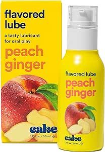 Hello Cake Flavored Lube - Peach Ginger - Water-Based Lube - No Aftertaste, Easy Clean-Up, & Moisturizing - Vegan, Gluten-Free, & Hormone-Free - 1.7 Fl Oz Hello Cake, Personal Lube, Feminine Wipes, Types Of Play, Water Based Lube, Ginger Cake, Personal Lubricants, Personal Lubricant, Water Based Lubricant