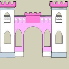 Building a Pretty Princess Castle Bed Your Child Will Love : 9 Steps (with Pictures) - Instructables Princess Castle Bed, Disney Princess Theme Party, Big Girl Bed, Make A Bed, Castle Bed, Castle Party, Castle Backdrop, Cardboard Castle, Girl Bed