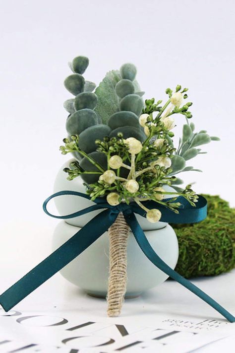 Succulent Corsage, Silk Flower Boutonniere, Boutonniere Wedding Rustic, Homecoming Corsage, Giving People, Fake Succulents, Corsage And Boutonniere, Corsage Prom, Prom Flowers