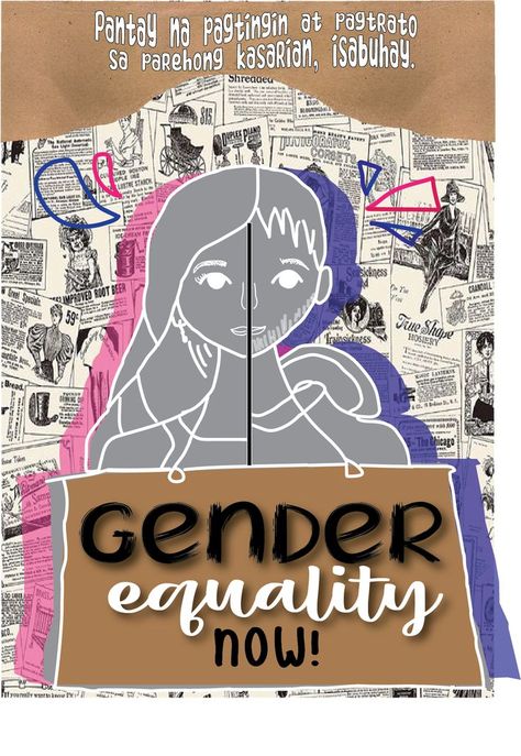 Slogan Making Ideas, Gender Equality Poster, Equality Poster, Canva Codes, Slogan Making, Gender Equality, Making Ideas, Coding, Bed