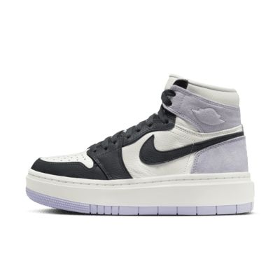 Air Jordan 1 Elevate High, Jordan 1 Elevate High, Logo Wings, Jordan 1 Elevate, Jordan Model, Light Lilac, Womens Air Jordans, Wings Logo, Nike Dunk High