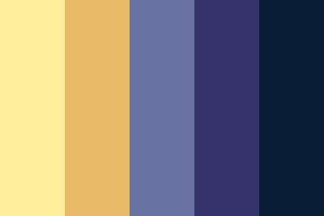 Stars Color Palette, Color Names Chart, Flat Color Palette, Palette Challenge, Color Design Inspiration, Email Examples, Night Stars, Cool Color Palette, Hex Color Palette