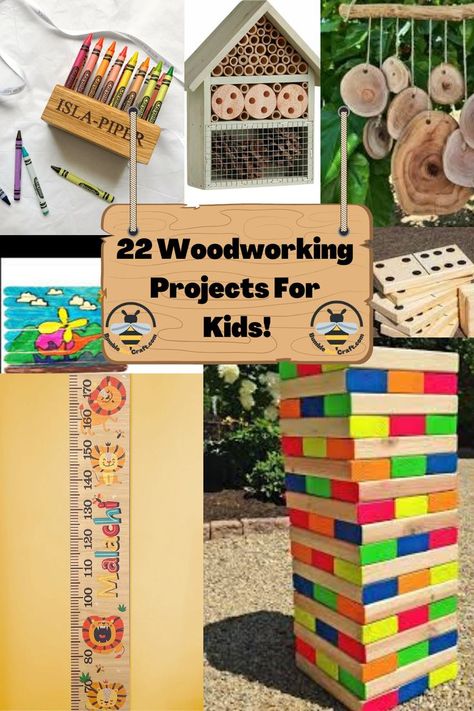 Basic Diy Wood Projects, Woodworking Class Projects, Things To Make From Scrap Wood, Outdoor Scrap Wood Projects, 4h Wood Working Projects, Woodshop Ideas Diy Projects, Kids Wood Working Project, Woodwork For Kids, Kids Diy Wood Projects