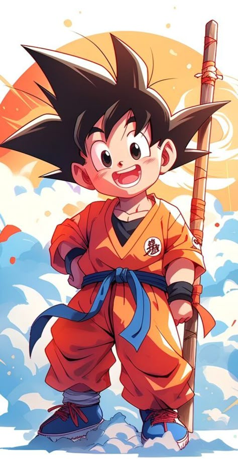 Kid goku Chibi Goku, Dragon Ball Z Iphone Wallpaper, Image Dbz, Goku Drawing, Kid Goku, Dragon Ball Tattoo, Goku Wallpaper, Dragon Ball Painting, Good Anime Series