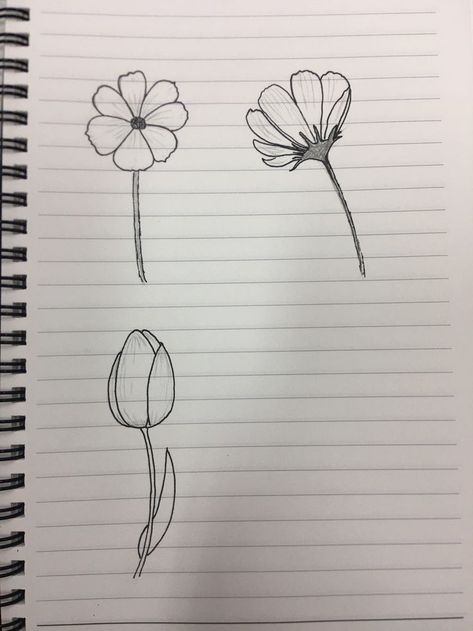 Flower Bud Drawing, Dope Drawings, Hair Sketch, Cartoon Flowers, Flower Bud, Crafty Stuff, Flower Drawing, Creative Inspiration, Easy Drawings