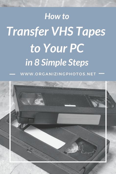 How to Transfer VHS Tapes to Your PC in 8 Simple Steps - Organizing Photos Organizing Photos, Vcr Tapes, Lost Forever, Old Tech, Vhs Tapes, Photo Organization, External Hard Drive, Old Video, Home Movies