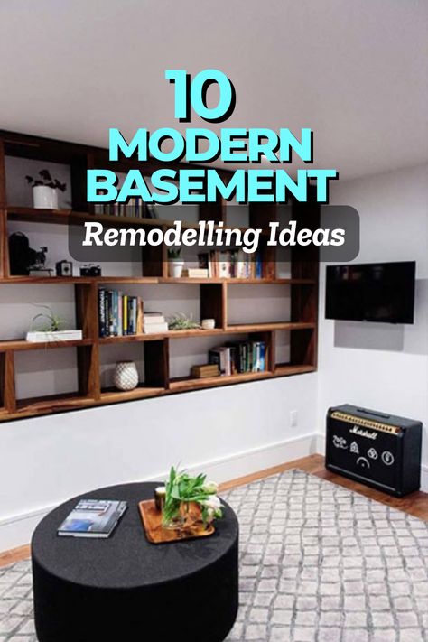 A modern basement remodel can turn an underutilized space into a functional, stylish retreat! Whether you want a cozy home theater, sleek bar area, stylish guest suite, or open-concept lounge, these 10 modern basement ideas will help you create a chic and practical space. Think smart lighting, minimalist decor, and multi-purpose layouts to maximize comfort and style!

#ModernBasement #BasementRemodel #HomeRenovation #InteriorDesign #BasementMakeover #MinimalistSpaces #FunctionalDesign #CozyLiving #HomeUpgrade #SleekInteriors Cozy Home Theater, Modern Basement Ideas, Basement Game Room Ideas, Lighting Minimalist, Basement Games, Sleek Bar, Modern Basement, Game Room Basement, Basement Makeover