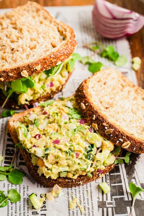 Vegetarian Protein Sandwich, Meal Prep Lunch Sandwich, Chickpea Lunch Meal Prep, Chickpea Salad Sandwich Vegan, Chickpea Pesto Sandwich, Chickpea Sandwich Vegan, Avocado Chickpea Sandwich, Chickpea Smash Sandwich, Chickpea Mash Sandwich