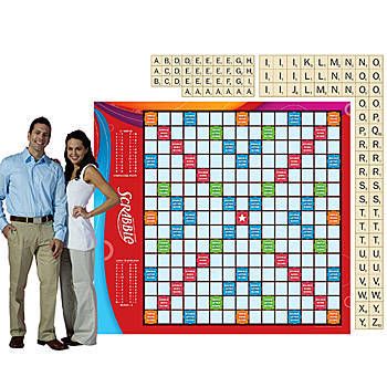 Scrabble Party Scrabble Party, Scrabble Board Game, Game Night Parties, Scrabble Board, Scrabble Game, Cardboard Cutout, Fun Family Activities, Gaming Decor, School Events