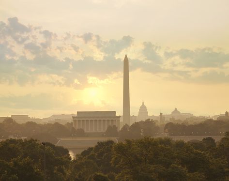 The New Orchestra of Washington presents: From the New World - The Georgetowner Senator Aesthetic, From The New World, Dc Skyline, Washington Dc Skyline, Sun And Clouds, City Pictures, The New World, District Of Columbia, Cn Tower