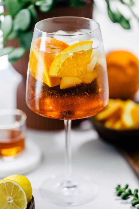 Amaro Spritz, 2024 Cocktails, Amaro Cocktails, White Wine Grapes, Citrus Garnish, Italian Drinks, Spritz Recipe, Sparkling Mineral Water, Quiet Evening