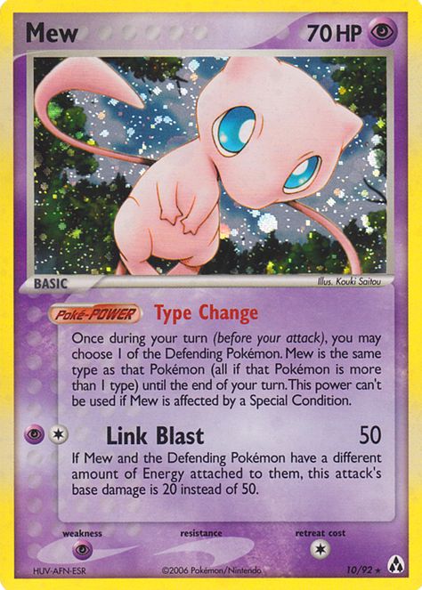 Mew card! Mew Pokemon Card, Mew Card, Mew Pokemon, Mew And Mewtwo, Pokemon Mew, Pokemon Card Game, Collectible Trading Cards, Pokemon Trading Card Game, Pokemon Trading Card