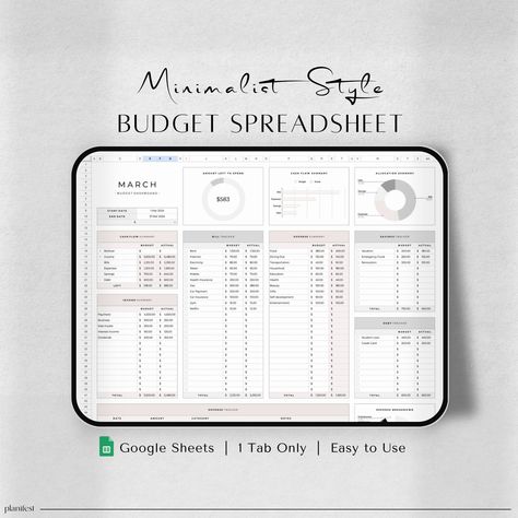 Made Easy Budgeting Made Easy: A Complete Guide to Creating a Budget in Google Sheets Budget Template Biweekly, Biweekly Budget, Weekly Budget Template, Budget Spreadsheet Template, Monthly Budget Spreadsheet, Paycheck Budget, Weekly Budget, Budget Spreadsheet, Spreadsheet Template