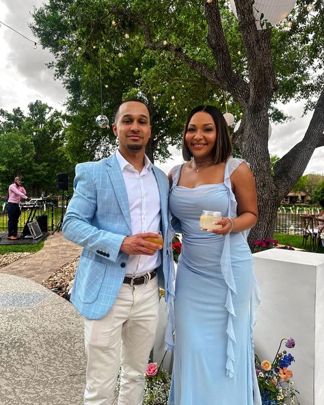 Couple Wedding Guest Outfits Summer, Pastel Wedding Guest Outfit, Pastel Wedding Guest Dress, Couple Wedding Guest Outfits, Wedding Guest Couple Outfit, Wedding Guest Couple, Wedding Guest Dress Maxi, Cocktail Wedding Attire, Bridgerton Wedding