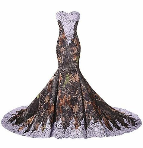 Camo Bridesmaid Dresses, Camouflage Wedding Dresses, Camo Wedding Dress, Detailed Wedding Dress, Camo Wedding Dresses, Sweetheart Bridal Gown, Camouflage Wedding, How To Dress For A Wedding, Custom Bridesmaid Dress