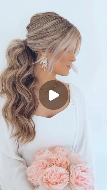 Megan Lorson on Instagram: "✨Volumous Bridal Ponytail 💍 Save this one for later.   ✨All of my favorite bridal hair kit products and tools are linked on my Amazon Storefront and my LTK. Links are in bio.   PRODUCTS USED: @aiirprofessional Smoothing Cream  @aiirprofessional Texture Spray  @aiirprofessional Flexible Hold Aiirspray  @aiirprofessional Styling Paste  @designmehair PUFFME Texture Powder   #bridalponytail #glamwaveponytail #volumousponytail #roanokevabridalhairstylist #roanokevabridalhair #roanokevaweddings #roanokevaweddinghair #bridalbeautybusiness #bridalhaireducation" Wedding Hair Pony, Texture Ponytail, Bridal Hair Ponytail, Bridal Ponytail Hairstyles, Ponytail Bridal Hair, Textured Ponytail, Bio Products, Bridal Ponytail, Loose Ponytail