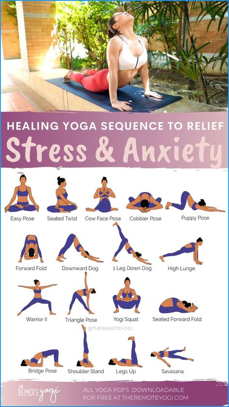 Relieve muscle stiffness through relaxation methods. Sequence Worksheet, Yoga Plan, Somatic Yoga, Cow Face Pose, Basic Yoga Poses, Yoga Sequence, Easy Yoga Poses, Basic Yoga, Relaxing Yoga