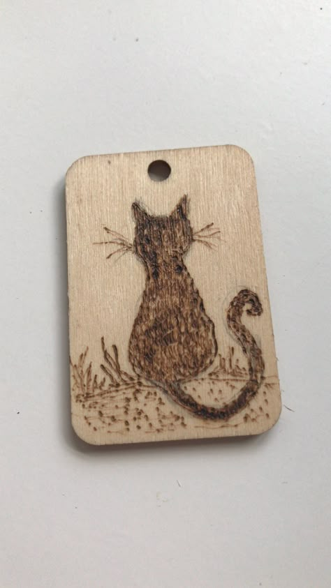 Cat Wood Burning Ideas, Cat Wood Burning, Wood Burning Beginner, Business Crafts, Cat Wood, My To Do List, Hand Burn, Wood Burning Ideas, Wood Burning Patterns