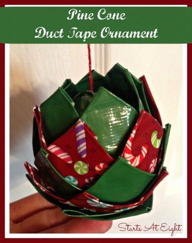 Duct Tape Christmas Ornaments, Duct Tape Ornaments, Christmas Notes, Duct Tape Projects, Duck Crafts, Tape Projects, Duct Tape Crafts, Washi Tape Crafts, Christmas Note