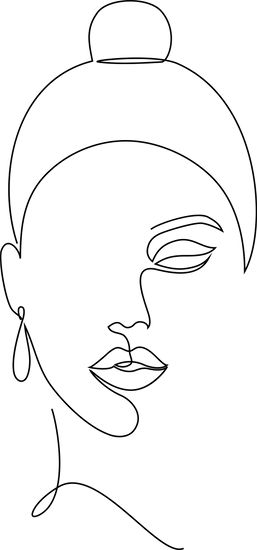 Abstract Portrait Painting Faces Inspiration, One Line Art Face, Female Embodiment, Abstract Face Painting, Abstract Face Line Art, Face Art Painting, Embroidered Canvas Art, Face Line Drawing, Scratchboard Art