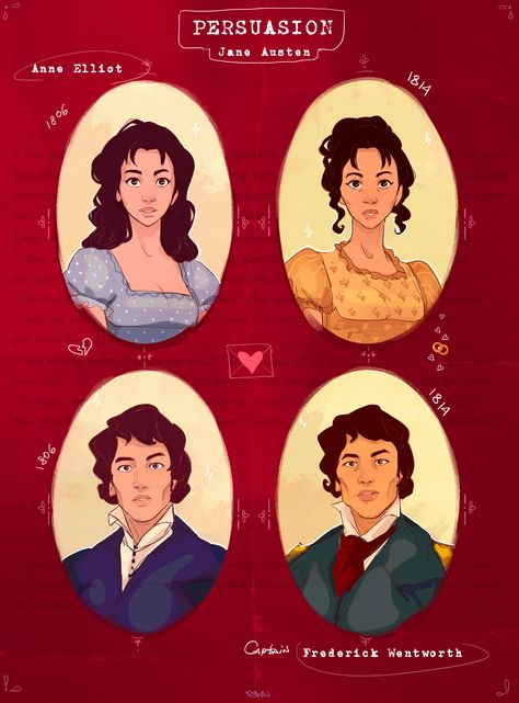 Source: fawnilu-Fanart Collection #Persuasion #art #fanart Persuasion Jane Austen, Jane Austen Novels, Romantic Novel, Jane Austen Books, Fantasy Fiction, Art Fanart, Imaginary Friend, Commissions Open, Historical Romance