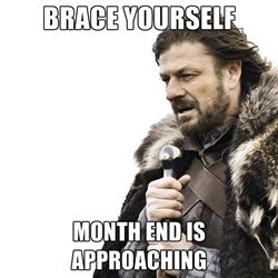 for every month end close. Medische Humor, Classroom Memes, Today Is Monday, Nurse Rock, Band Geek, Teacher Memes, Medical Humor, Brace Yourself, You Meme