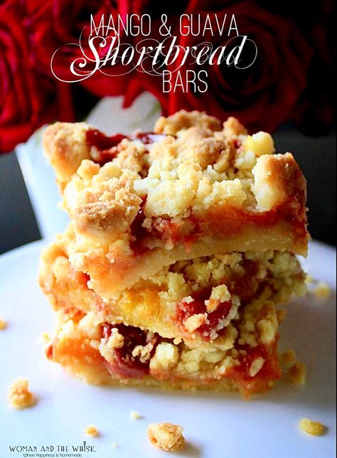 Guava Bars Recipes, Guava Desserts, Guava Paste, Ripe Mango, Shortbread Bars, Shortbread Cookie Recipe, Wedding Desserts, Easter Treats, Mini Desserts