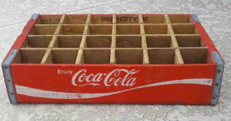 featured Old Coke Crates, Coke Crate Ideas, Crate Bench, Crate Decor, Crate Ideas, Old Crates, Vintage Coke, Holiday Plates, Crate Shelves