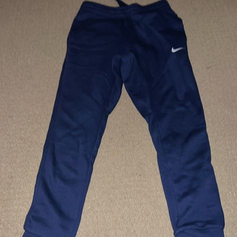 Nike Navy Blue Sweats With Behind Pocket, Never Worn Nike Azul, Satin Joggers, Nike Brown, Pink Joggers, Nike Sweats, Nike Joggers, Nike Air Max Tn, Athletic Style, Black Sweatpants