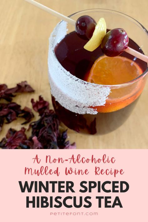 Glogg Recipe, Hibiscus Tea Recipe, Non Alcoholic Mulled Wine, Mulled Wine Recipe, Serving Wine, Hibiscus Tea, Winter Drinks, Fresh Cranberries, Brunch Ideas