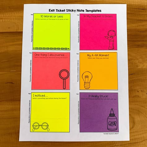 Sticky Notes Template, Print On Sticky Notes, Sticky Notes Ideas, Assignment Ideas, Custom Sticky Notes, Note Taking Strategies, Instagram Username Ideas, Feedback For Students, Notes Ideas