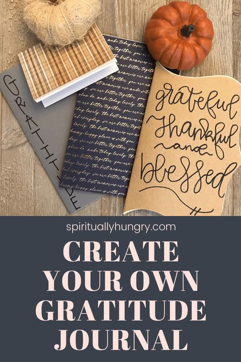 Create a gratitude journal very easily, let me show you how! This DIY anyone can do! Fill it with prayers, Scripture, and gratitude to God for all that He has done and is doing in your life! via @alexiswaid Making A Gratitude Journal, Gratitude Junk Journal, How To Make A Gratitude Journal, Gratitude Crafts For Teens, Thankful Journal Ideas, Gratitude Crafts For Adults, Diy Gratitude Journal, Gratitude Journal Ideas Creative, Gratitude Journal Ideas