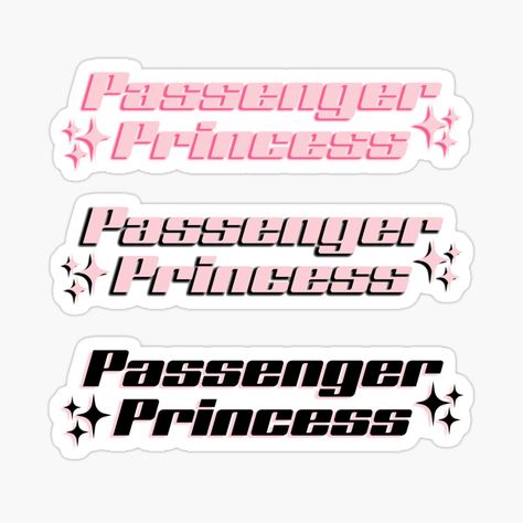 Passenger Princess Decor Ideas, Passenger Princess Decor, Passenger Princess Aesthetic, Passenger Princess Sticker, Princess Passenger, Passenger Princess, Princess Decorations, Princess Sticker, Self Promo