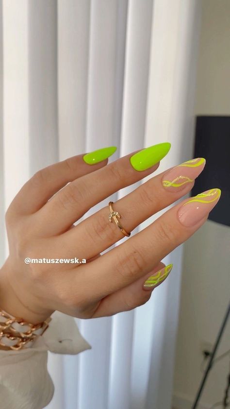 Pastel Nails Designs, Beauty Hacks Nails, Diva Nails, Oval Nails, Neon Nails, Minimalist Nails, April 26, Pretty Acrylic Nails, Chic Nails