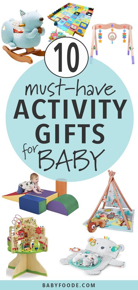 Got and mover and shaker on your list this holiday season? These Activity Gifts for Baby are great toys that help baby get their wiggles out! Whether it’s tummy time or crawling time, the ideas in this gift guide are designed to let baby play and explore while stimulating both their brains and their little bodies. #baby #christmas #gift #giftguide Cheap Baby Gifts, Christmas Gifts For Baby, Activity Gifts, Christmas Presents For Babies, Stocking Stuffers For Baby, Baby Stocking, Babies Stuff, Gifts For Baby, Baby Bath Time