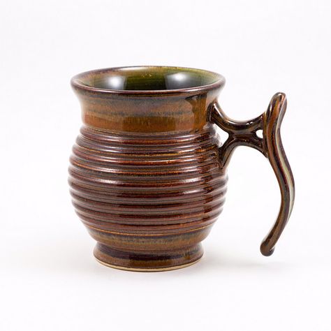 Mug, Jeremy Smoler #ceramics #pottery #mug Interesting Mug Handles, Unique Mug Handles, Pottery Handles Ideas, Handles Ceramics, Ceramic Mug Handles, Ceramics Handles, Clay Handles, Mug Handles, Pottery Handles