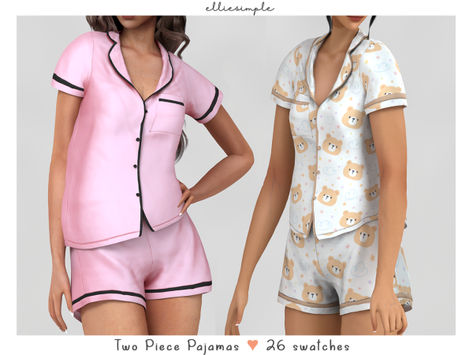 Pijama Set, Mods Sims 4, Lotes The Sims 4, Sims 4 Tsr, Clothes Tag, The Sims 4 Pc, Pelo Sims, Free Sims 4, Sims 4 Children