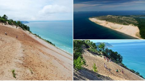 Sleeping Bear Sand Dunes, Glen Arbor, Beach Drawing, Lake Michigan Beaches, Michigan Beaches, Sleeping Bear, Wildlife Park, Going Places, Sand Dunes