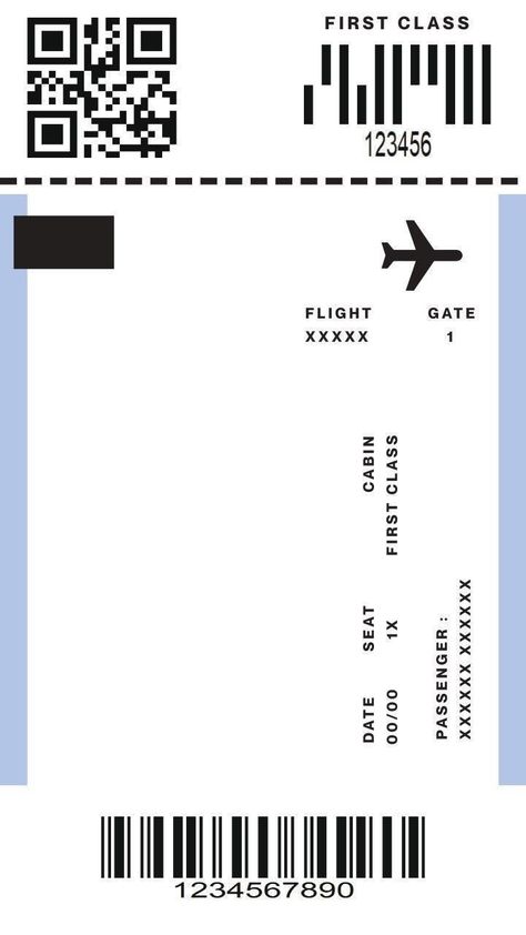 Ticket Design, Seni Dan Kraf, Airplane Tickets, Ticket Template, Flight Ticket, Good Notes, Weeding, Travel Journal, Qr Code