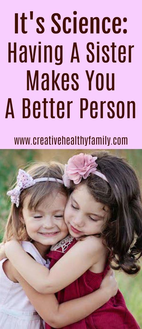 Sisters are soul mates, best friends, and according to a study, sisters also make you a better person. Turns out a sister could teach you a lot about conflict-resolution, empathy and how to nurture others. Share if you are lucky to have a sister. #sister #love #sisters  via @creativehealthyfamily Storyboard Ideas, Sister Day, Sister Sister, Soul Mates, Conscious Parenting, Natural Parenting, Quotes About Motherhood, Better Person, Sister Quotes