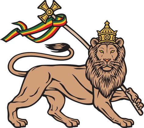 The Lion of Judah - Rastafarian Reggae Symbol Reggae Tattoo Ideas, Rasta Lion Tattoo, Rastafarian Symbols, Lion Tattoo Drawing, Plan Tattoo, Rasta Tattoo, Bob Marley Lion, Rastafari Art, Marley Coffee