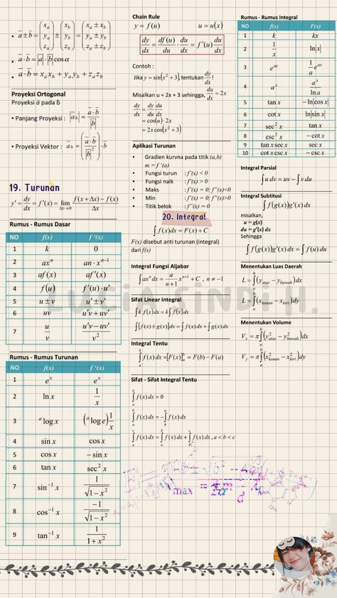 Catatan tentang KUMPULAN RUMUS MATEMATIKA - Clear Matematika Aesthetic, Aesthetic Math, Math Wallpaper, Struktur Teks, School Study Ideas, Math Journal, Math Tutorials, Math Notes, Math Words