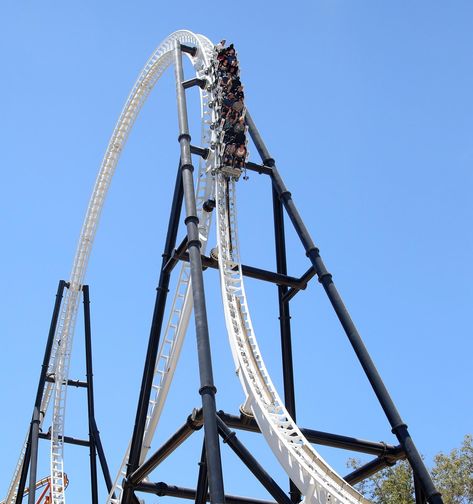 Full Throttle is a launched roller coaster located in Six Flags Plaza at Six Flags Magic Mountain in Valencia, California. Six Flags Magic Mountain, Valencia California, Magic Mountain, Roller Coasters, Full Throttle, Six Flags, Roller Coaster, Valencia, Coasters