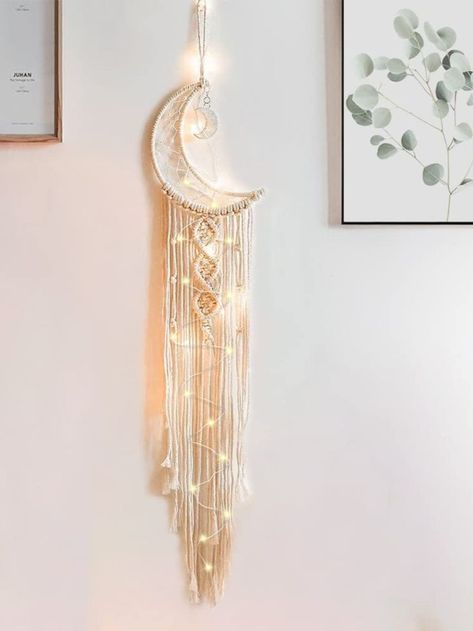 Best Wishes||Natural Material ||Exquisite Design|| Home decoration || Great gift || Best dream catcher Star Dream Catcher, Moon Dream Catcher, Dream Catcher Decor, Macrame Dream Catcher, Bohemian Wall Hanging, Handmade Dreamcatcher, Bohemian Wall, Moon Star, Moon Pendant