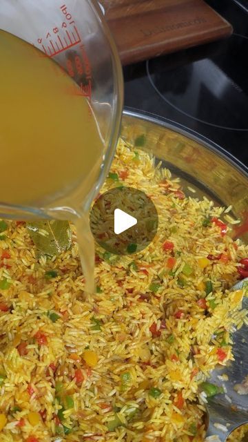 Yellow Rice recipe Yellow Rice With Vegetables, Seasoned White Rice Recipes, Yellow Rice And Chicken, Chicken And Yellow Rice Recipe, Yellow Rice Recipe, Baltimore Restaurants, Yellow Rice Recipes, White Rice Recipes, Yellow Rice